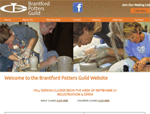Tablet Screenshot of brantfordpottersguild.com